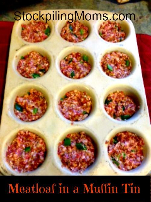 Meatloaf in a Muffin Tin -   22 individual meatloaf recipes
 ideas