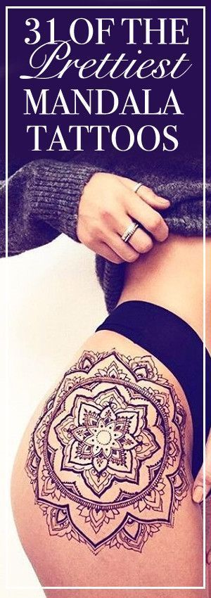 31 of the Prettiest Mandala Tattoos on Pinterest -   22 mandala tattoo acuarela
 ideas