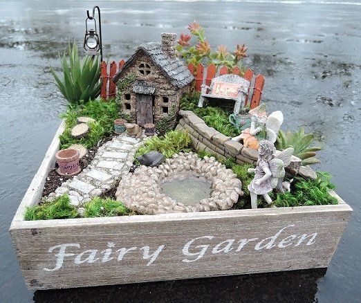 Fairy Garden Chest -   22 mini garden boxes
 ideas