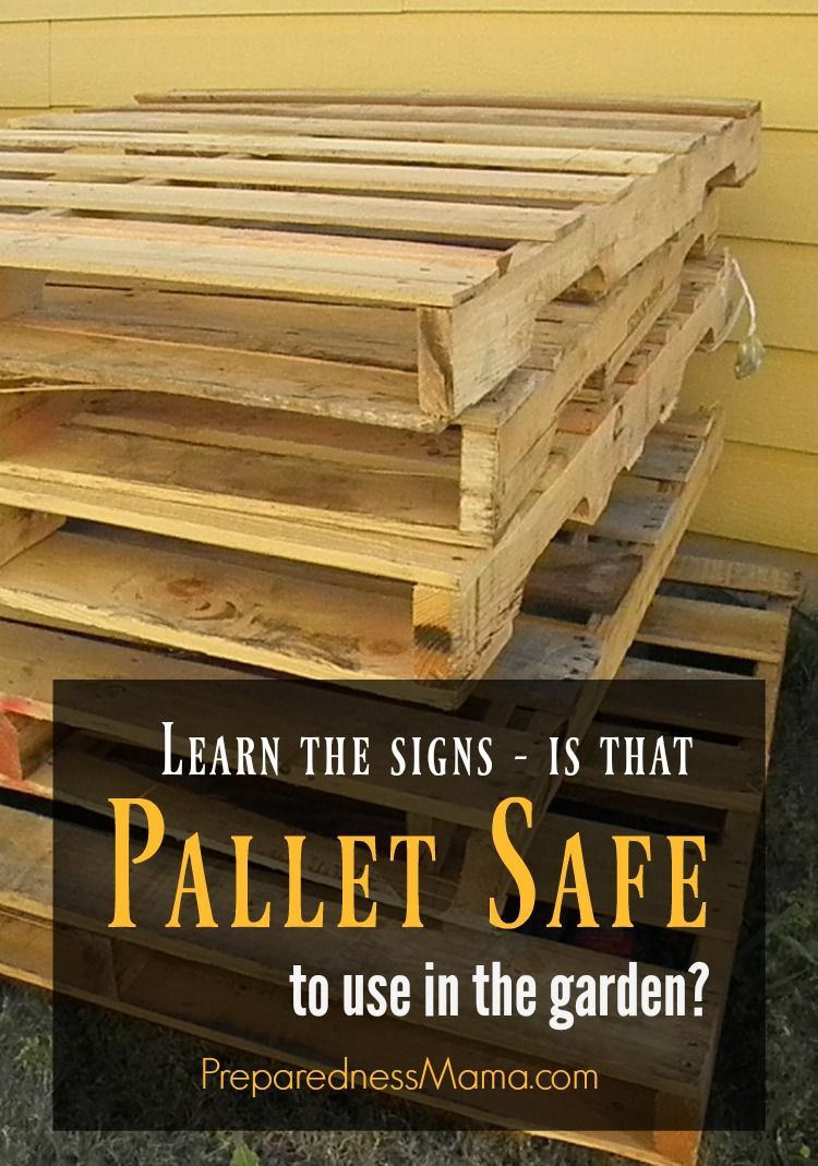 How to Tell if a Pallet is Safe to Use in the Garden -   22 mini garden boxes
 ideas
