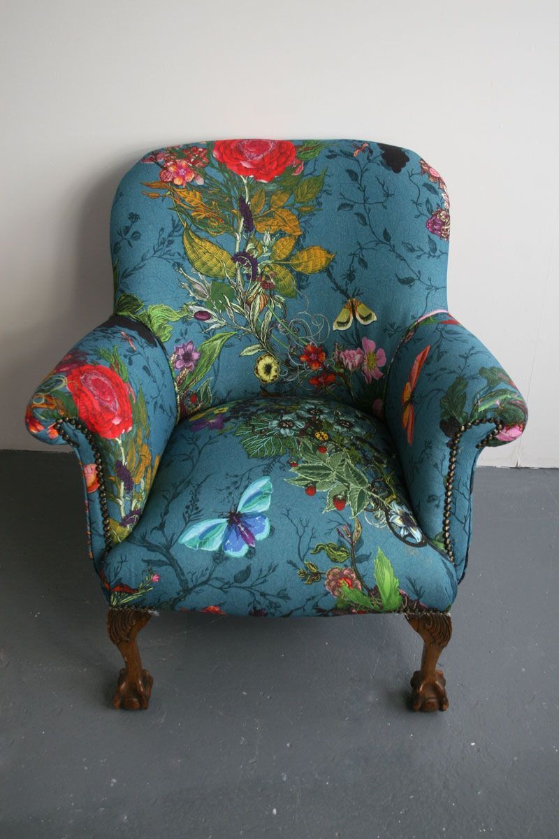 Furniture - Timorous Beasties - Bloomsbury Garden Teal Chair -   22 modern garden furniture
 ideas