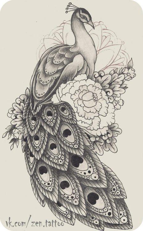Tumblr -   22 peacock thigh tattoo ideas