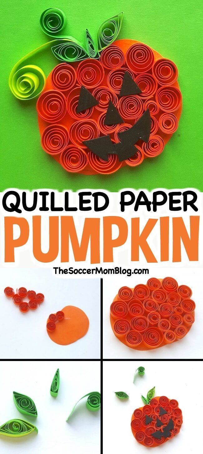 Quilled Pumpkin Paper Craft -   23 cute party decor
 ideas