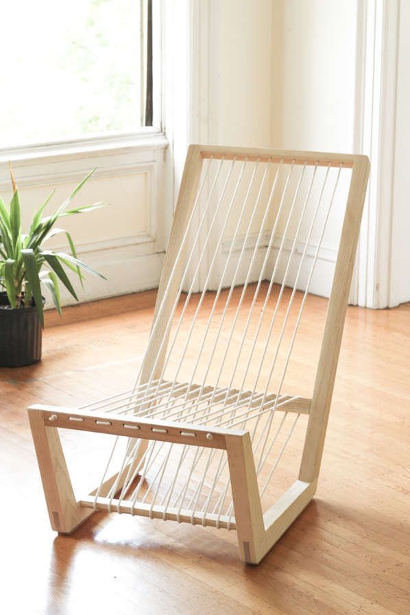 Loom-Like Seating -   23 diy wood chair
 ideas