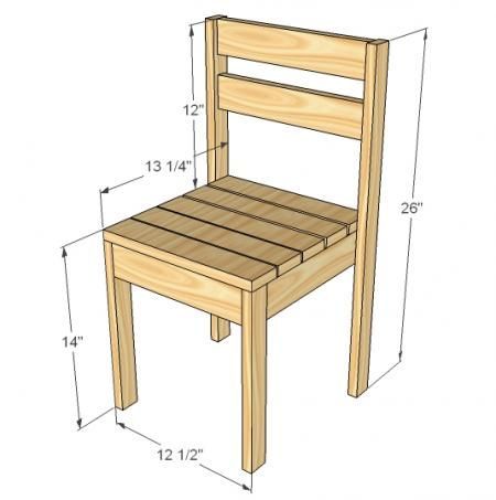 I want to make this!  DIY Furniture Plan from Ana-White.com  Stackable economical lightweight children's chairs. -   23 diy wood chair
 ideas
