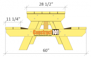 Traditional Picnic Table Plans -   23 garden seating picnic tables
 ideas