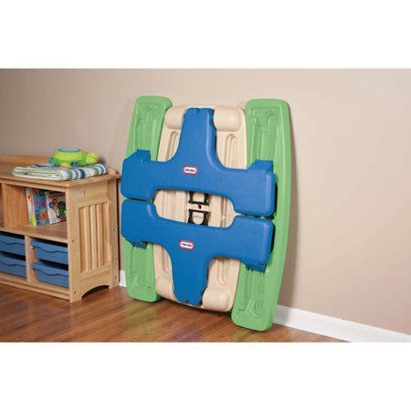 Little Tikes Easy Store Picnic Table, Blue/Green Image 4 of 4 -   23 garden seating picnic tables
 ideas