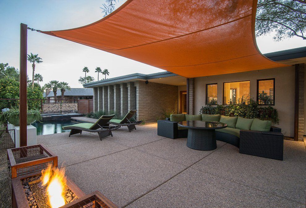 16 Exceptional Mid-Century Modern Patio Designs For Your Outdoor Spaces -   23 mid century modern garden
 ideas
