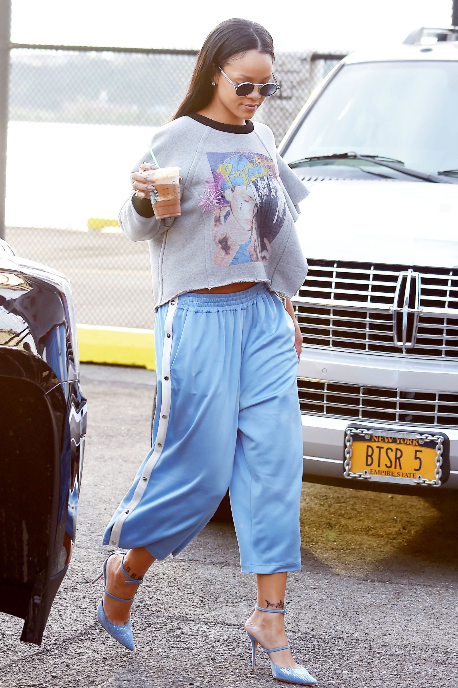 Rihanna Dazzles in Head-To-Toe Baby Blue -   23 rihanna style 2016
 ideas