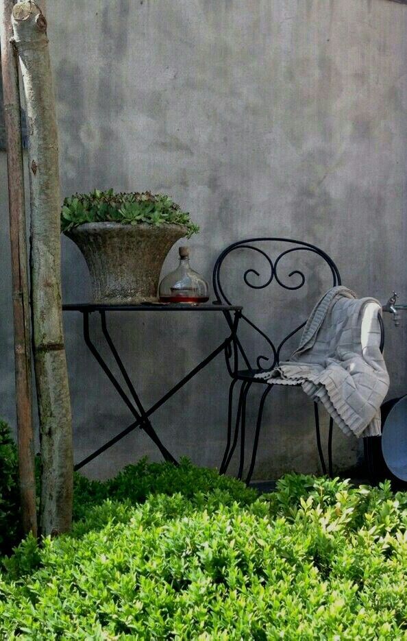 Garden Seating -   23 terrace garden rustic
 ideas