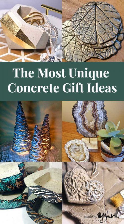 The Most Unique Concrete Gift Ideas - Made By Barb - best concrete crafts -   23 unique crafts
 ideas
