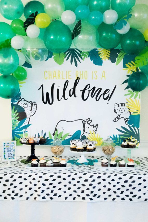 Wild One First Birthday Printable Party Decorations DOWNLOAD -   24 birthday crafts free printables ideas