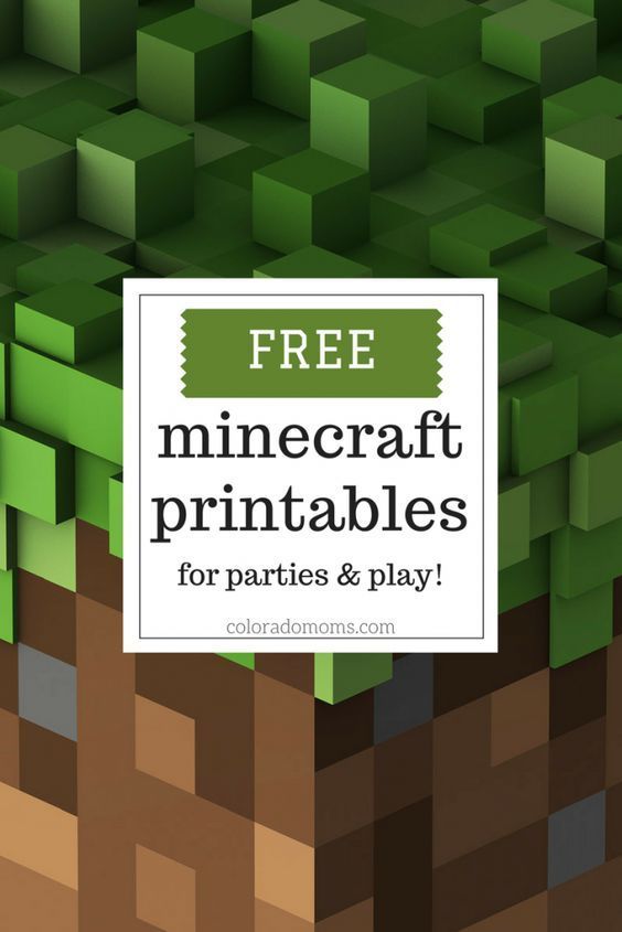 I've scoured the internet and found a few sites who offer some great free minecraft printables. Everything from party decorations and invites to magnets to bring the play and building -   24 birthday crafts free printables ideas