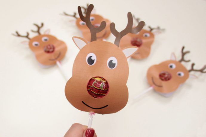 Free Printable Reindeer Lollipop Covers -   24 birthday crafts free printables ideas