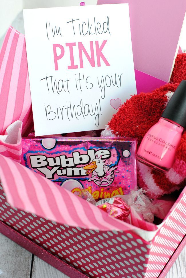 Tickled Pink Gift Idea -   24 diy birthday baskets
 ideas