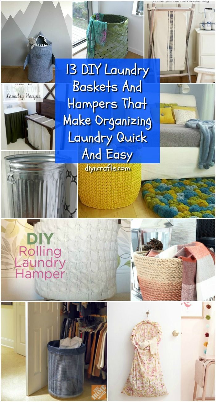 13 DIY Laundry Baskets And Hampers That Make Organizing Laundry Quick And Easy -   24 diy birthday baskets
 ideas