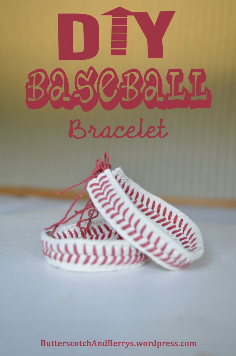 DIY Baseball Bracelet -   24 diy bracelets for him
 ideas