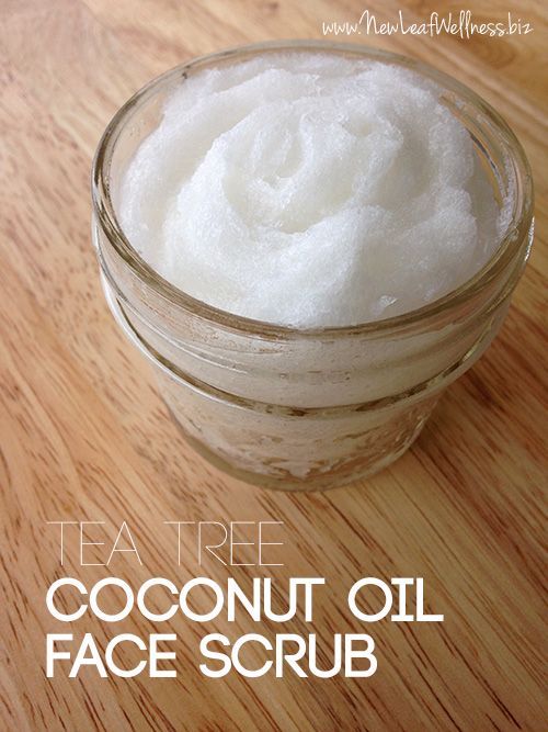 Homemade tea tree coconut oil face scrub -   24 diy face scrub
 ideas