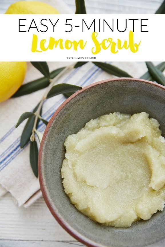 Lemon Scrub DIY Recipe You'll Love -   24 diy face scrub
 ideas