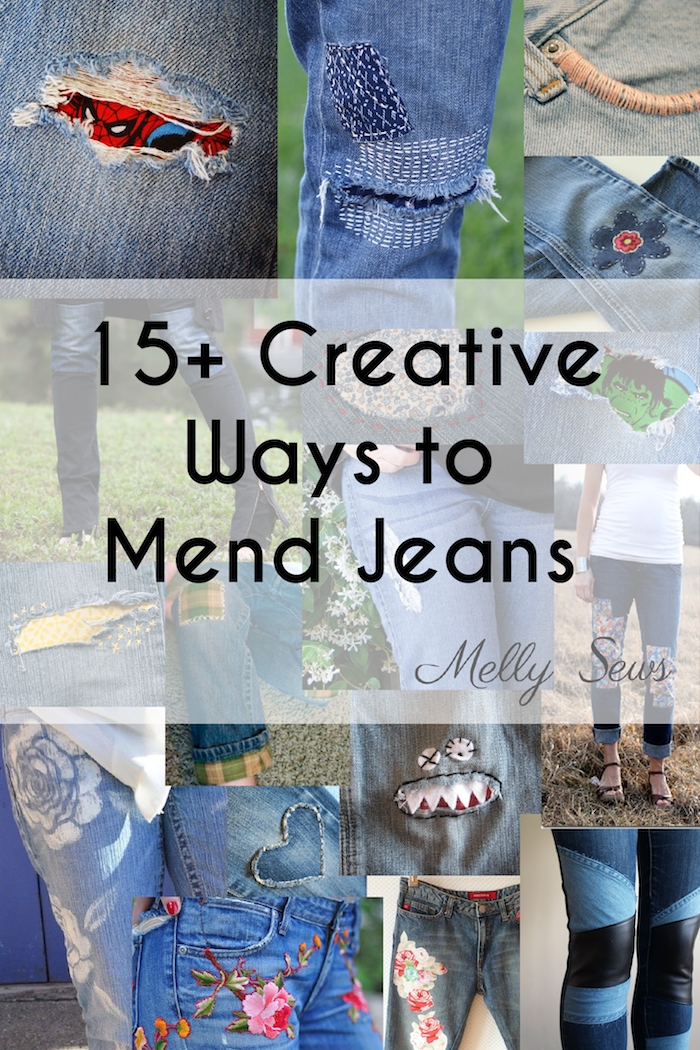 15+ Creative Ways to Mend Jeans -   24 diy fashion jeans
 ideas