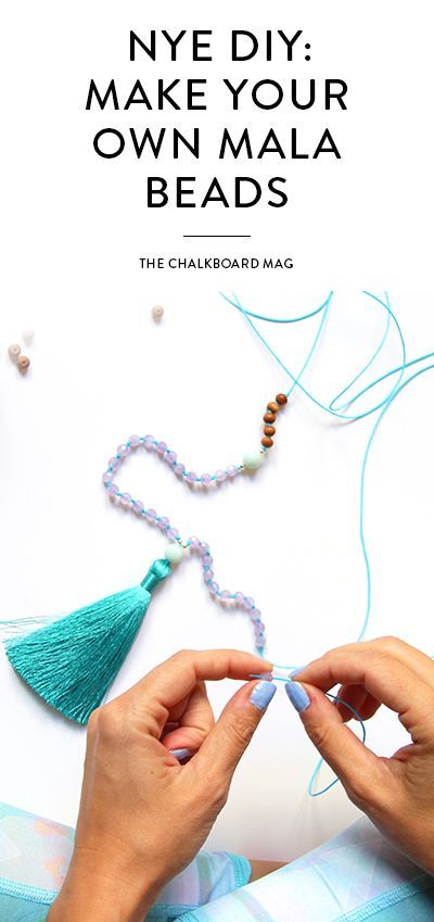 Make Your Own Mala Beads + Wear Your Resolutions -   24 diy necklace beads
 ideas