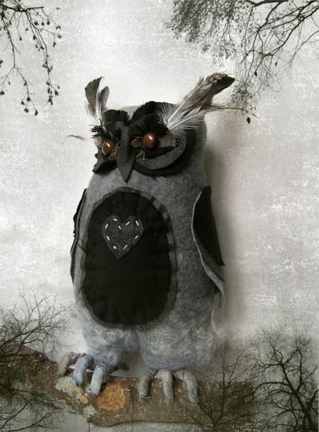textile/wool handmade owl -   24 fabric owl crafts
 ideas