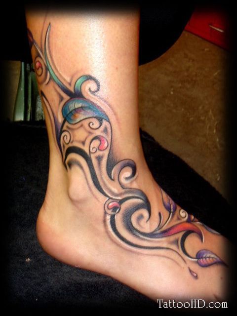 24 feminine foot tattoo
 ideas