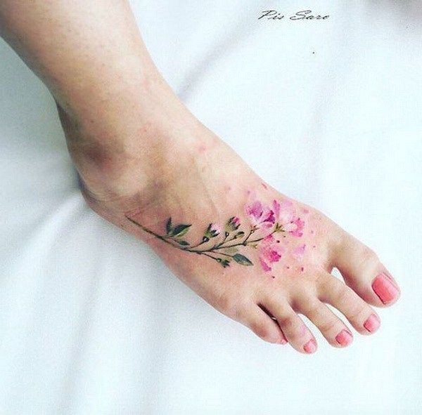 50+ Elegant Foot Tattoo Designs for Women -   24 feminine foot tattoo
 ideas