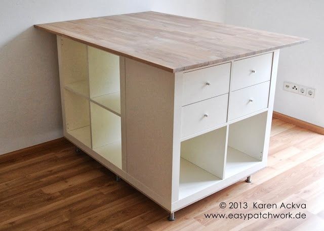 New customized sewing room cutting table -   24 fitness room ikea hacks
 ideas