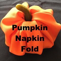 Pumpkin Napkin Fold Tutorial -   24 folding crafts table
 ideas