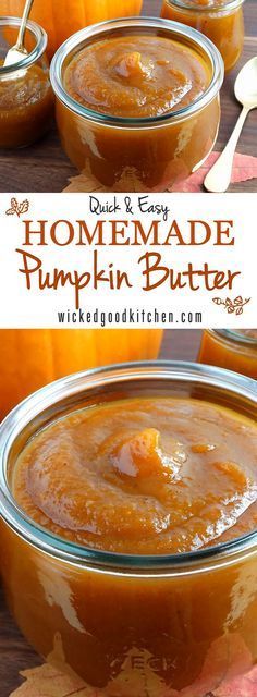 Make your own pumpkin butter - Bright flavor notes from apple juice or cider and a touch of fresh lemon and sweetened and spiced just right. (Fall, pumpkin, holiday desserts, recipes) -   24 fresh pumpkin recipes
 ideas