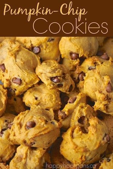 Pumpkin Chocolate Chip Cookies -   24 fresh pumpkin recipes
 ideas