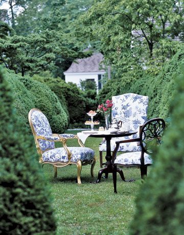 40+ Fresh Ideas for Spring Centerpieces and Table Decorations -   24 garden seating tea time
 ideas