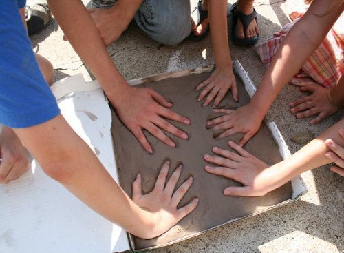 How to Make Garden Stones with Kids -   24 garden stones handprint
 ideas