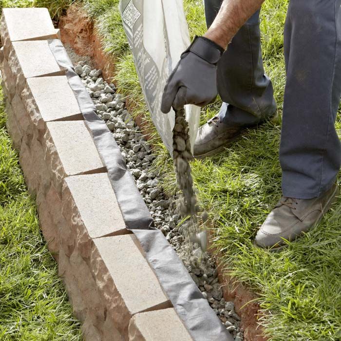 how to build a retaining wall using wall blocks -   24 garden wall how to build
 ideas