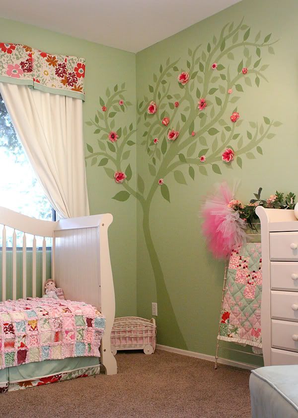 Baby Room,,,, I LOVE THIS!!!!!!!!!! Little Olivia is going to have a fairy garden room!!! *When I have a Little Olivia that is.... #babynursery -   24 girls garden room
 ideas