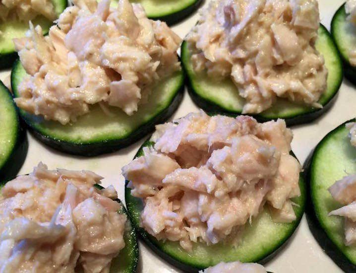 Tuna Salad on Cucumber Crackers -   24 hcg diet recipes phase 1
 ideas