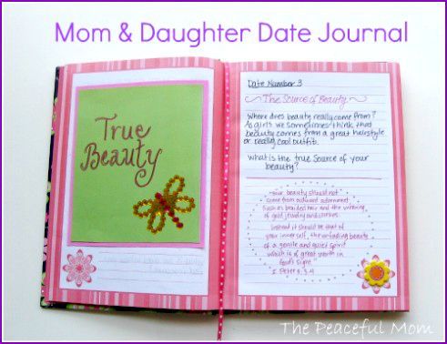 DIY Mom & Daughter Date Journal (with FREE printables -   24 mother daughter dates
 ideas