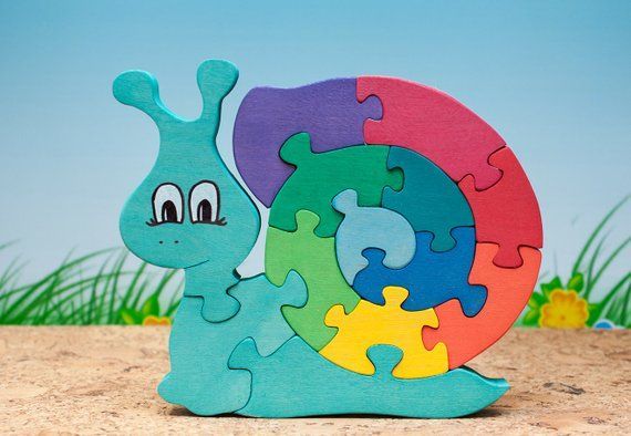 Wooden puzzle for kids. Nursery decor. Wooden animals, wooden toys, Family gift for family, wooden s -   24 nursery decor animals ideas