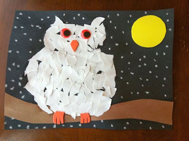 OWL ART PAPER CRAFT -   24 owl crafts kindergarten ideas