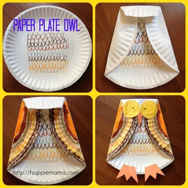 Paper Plate Owl Craft to go with 
