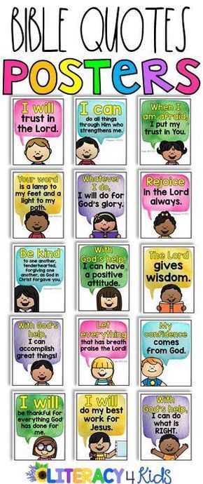 Bible Based Posters for Christian Schools (Lower Elementary) -   24 school crafts display
 ideas