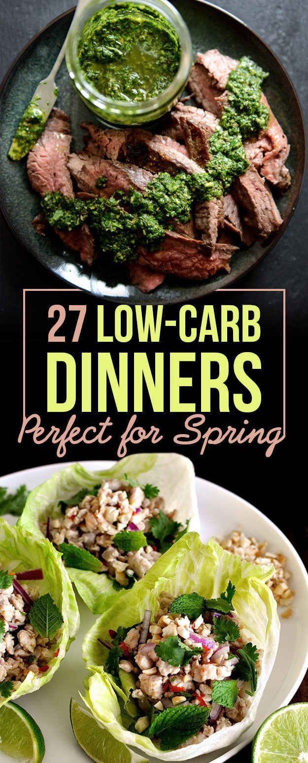 27 Low-Carb Dinners That Are Great For Spring -   24 skinny dinner recipes
 ideas
