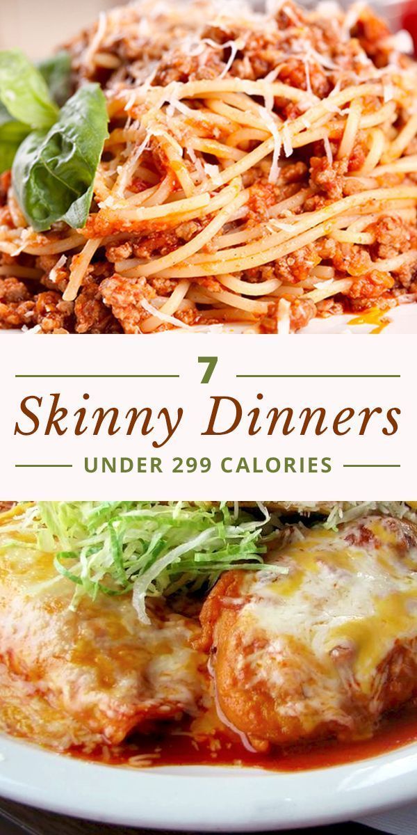 7 Skinny Dinners Under 299 Calories -   24 skinny dinner recipes
 ideas