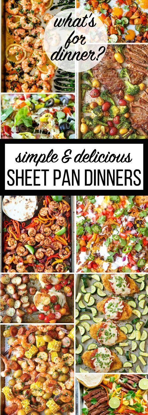 Sheet Pan Dinner Recipes -   24 skinny dinner recipes
 ideas