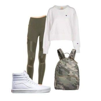 Casual Teen Outfits For School With Vans34 -   24 teen style leggings
 ideas
