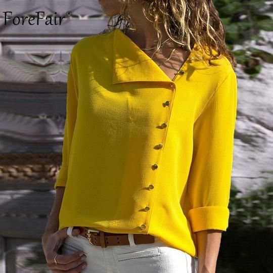 Long Sleeve Solid Chiffon Tops Women Office Ladies -   24 teen style leggings
 ideas