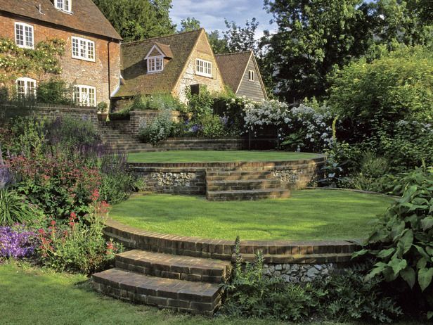 Romance in the Garden, French-Country Style -   24 tiered garden decking
 ideas