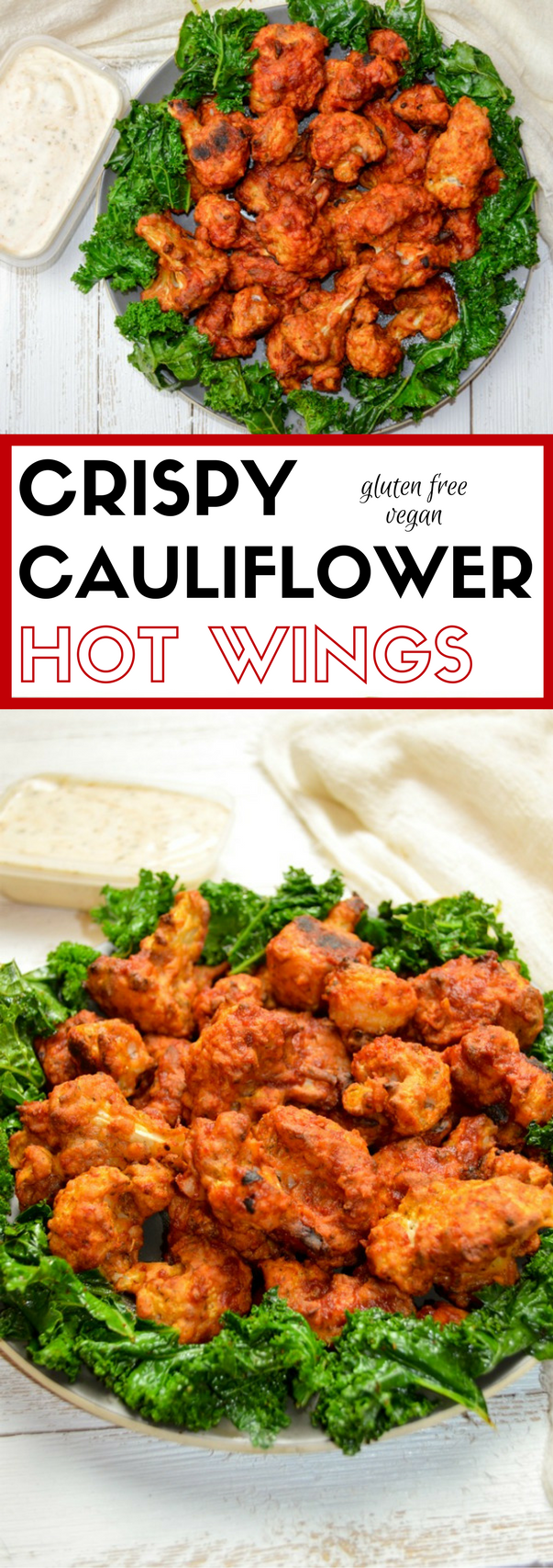 Crispy Cauliflower Hot Wings – vegan and gluten free -   24 vegan recipes dinner
 ideas