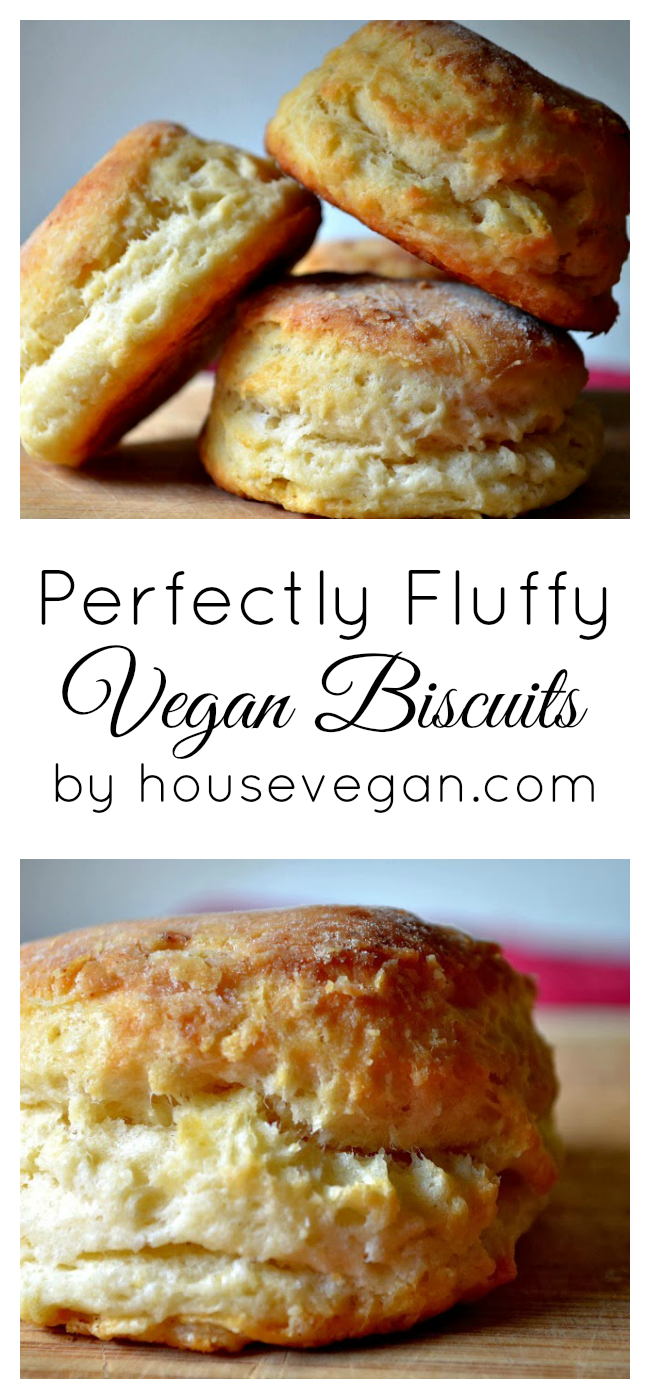 Perfectly Fluffy Vegan Biscuits - These homemade vegan biscuits are the real deal! This basic dairy-free breakfast recipe will have your family asking for these incredible biscuits over and over again. I speak from experience, y'all! Click here for the recipe or pin it for later -   24 vegan recipes dinner
 ideas